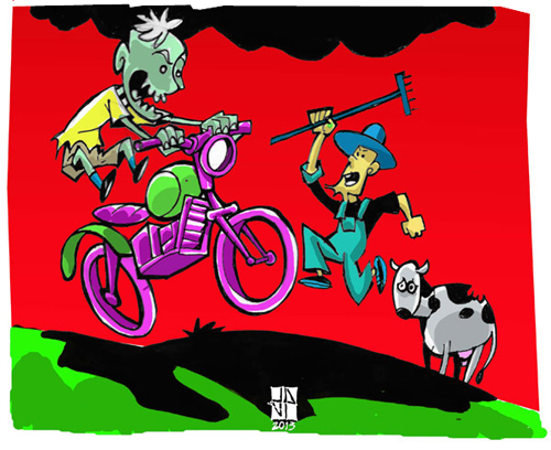 El granjero y el zombie